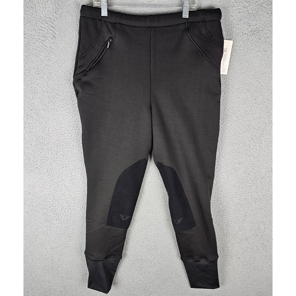 TuffRider Unifleece Pull-On Winter Breeches Womens 34 Stretch Drawstring Waist‎